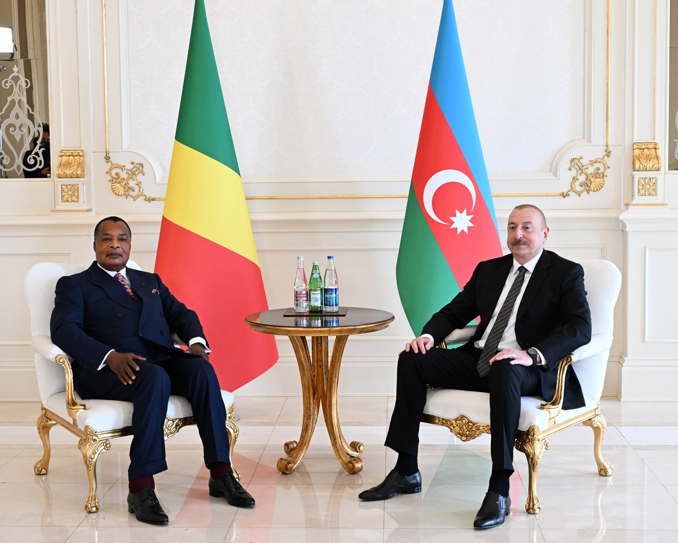 President Ilham Aliyev, President of Congo hold one-on-one meeting (PHOTO/VIDEO)
