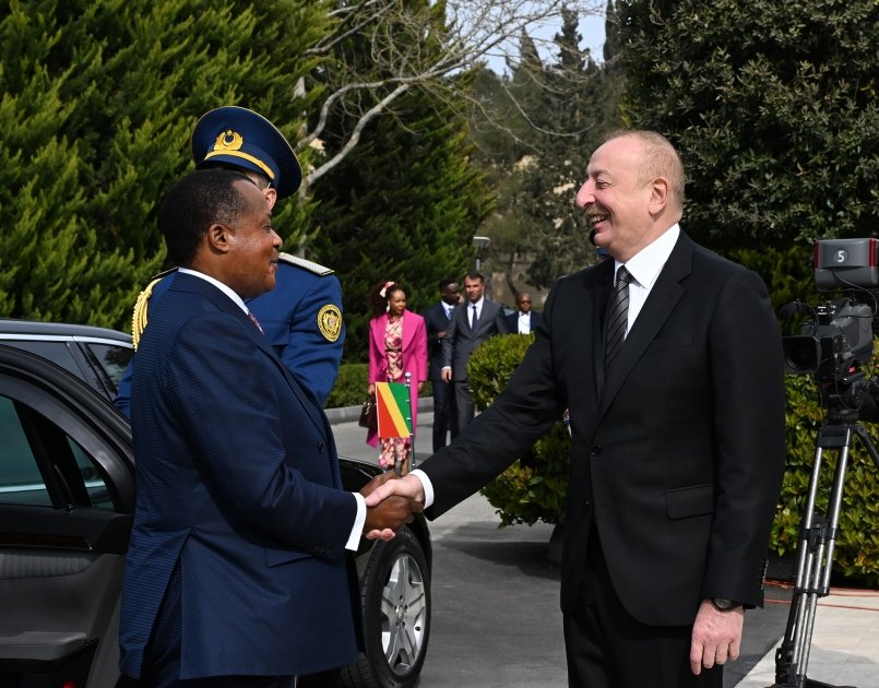 Состоялась церемония официальной встречи Президента Конго Дени Сассу-Нгессо (ВИДЕО/ФОТО)