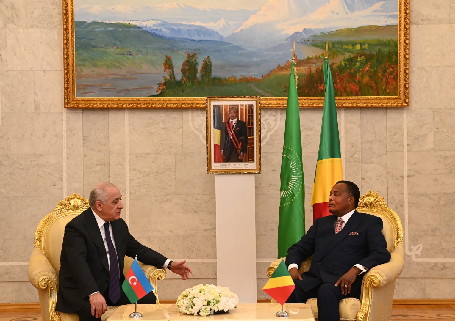Azerbaijani PM meets with President of Congo Denis Sassou Nguesso