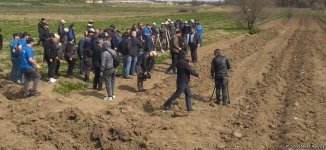 В Карабахе прошла акция по посадке деревьев в честь Дня просвещения о минах (ФОТО)