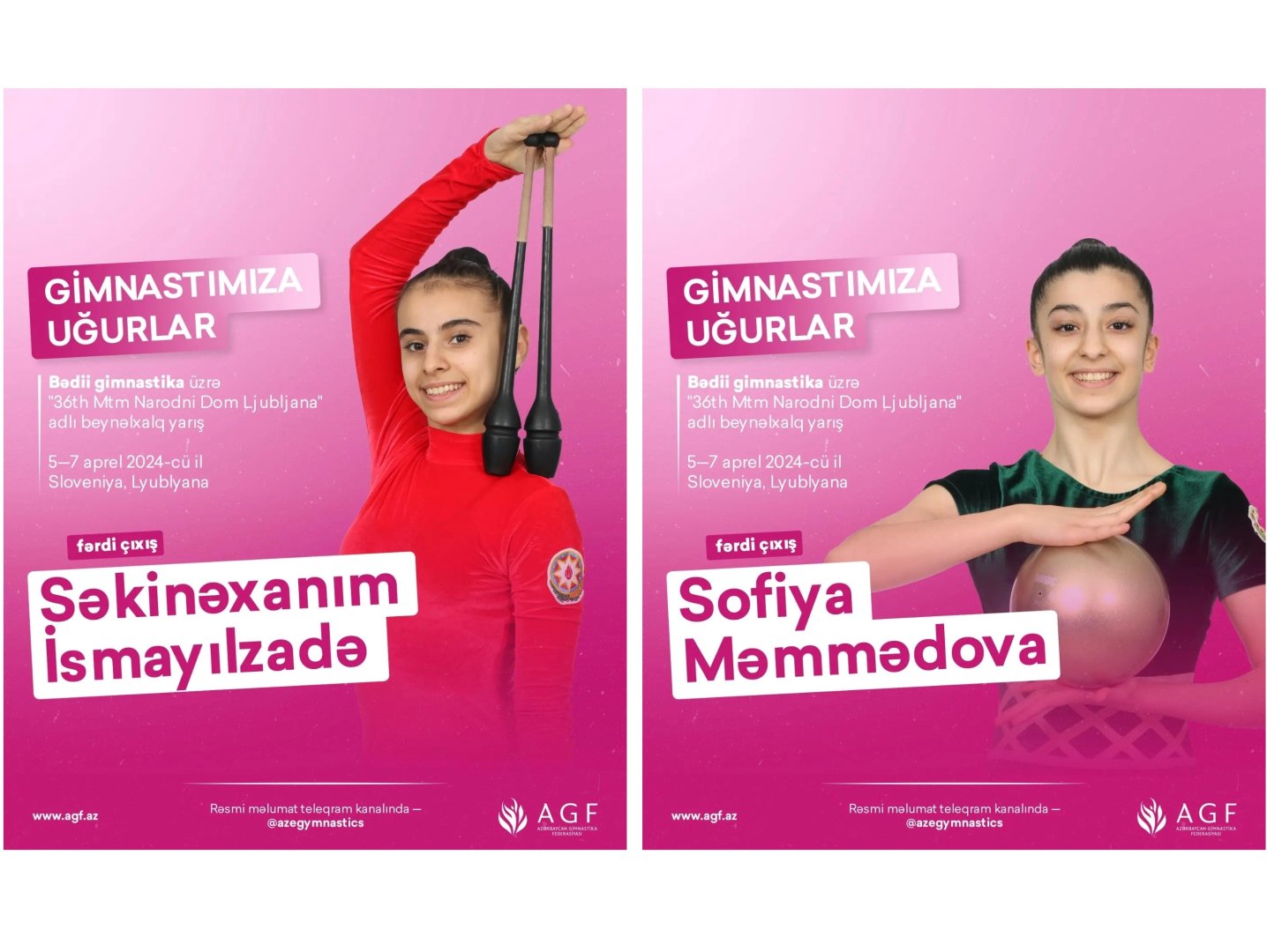 Азербайджанские гимнастки примут участие в международном соревновании в Словении