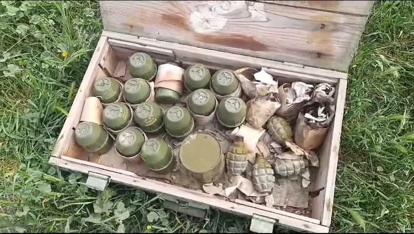 В Джебраильском районе обнаружены боевые гранаты