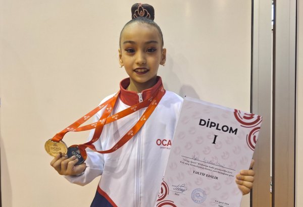 Medalist of Azerbaijan's Ojaq Club Rhythmic Gymnastics Championship talks on victory