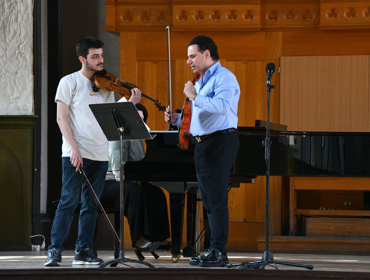 Известный музыкант из Германии провел в Баку мастер-класс (ФОТО)