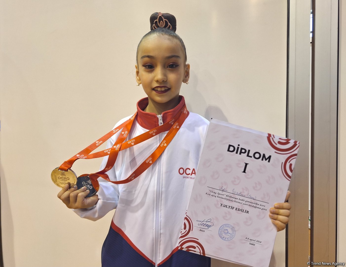Была нацелена на победу – золотая медалистка первенства клуба "Оджаг Спорт" по художественной гимнастике