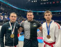 Karateçilərimiz beynəlxalq turnirdə 4 medal qazanıb (FOTO)