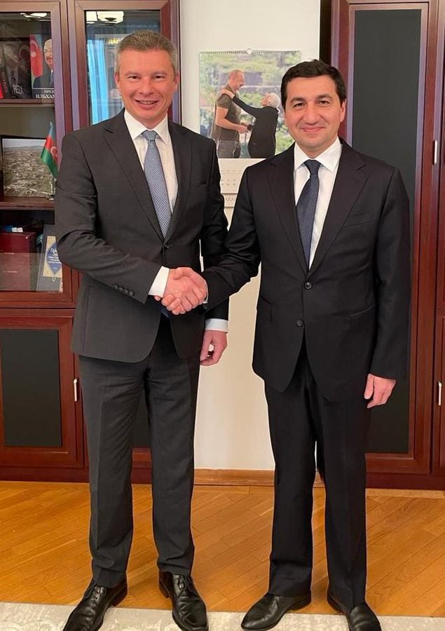 Хикмет Гаджиев встретился с послом Украины в Азербайджане (ФОТО)