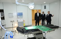 Президент Ильхам Алиев принял участие в открытии Габалинской центральной районной больницы (ФОТО)