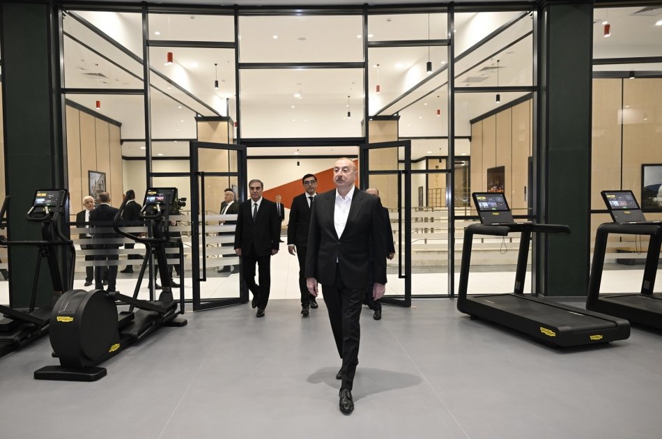 Президент Ильхам Алиев принял участие в открытии Гянджинского дворца спорта (ФОТО)