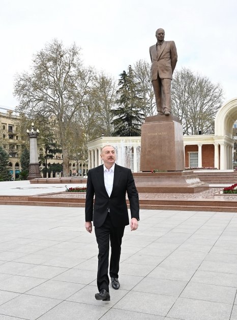 President Ilham Aliyev visits Ganja city (PHOTO)