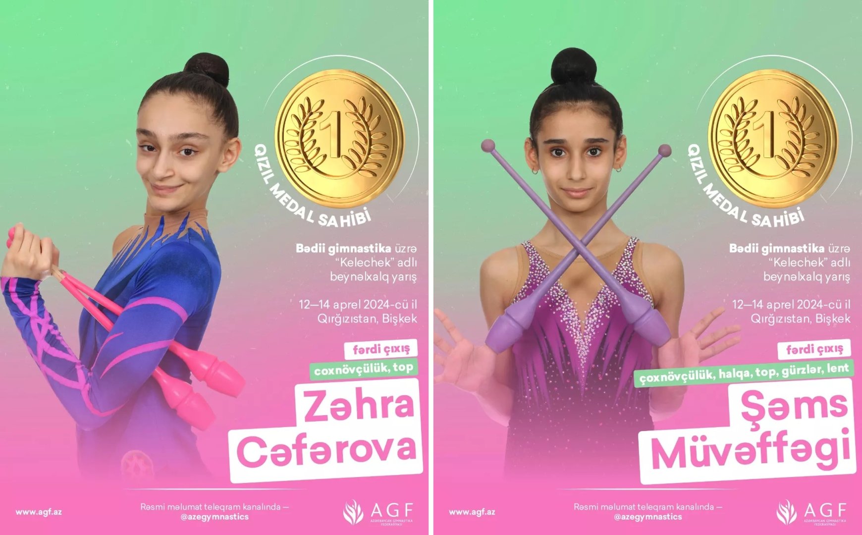 Азербайджанские гимнастки завоевали семь золотых медалей на международном турнире