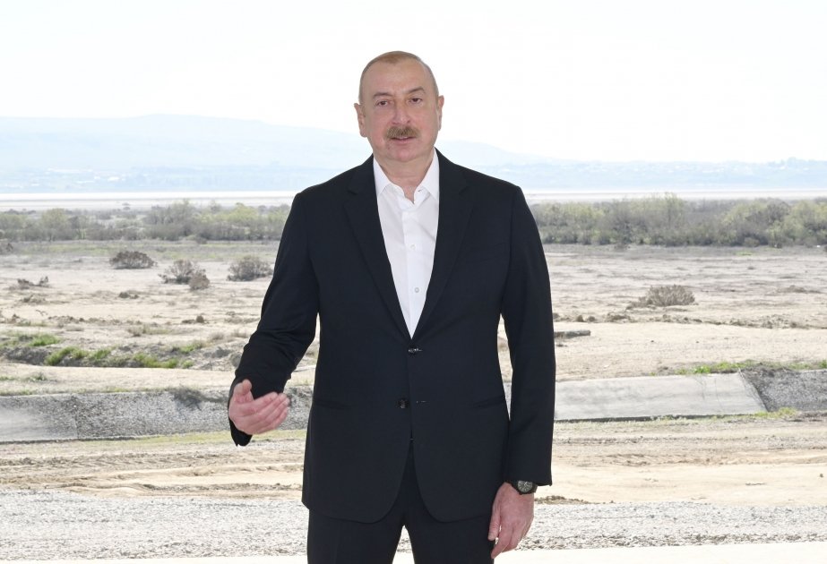 Shirvan canal will be our largest project in terms of water volume and coverage of farmland - President Ilham Aliyev