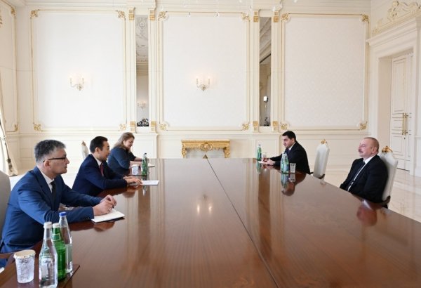 Президент Ильхам Алиев принял генерального секретаря Совещания по взаимодействию и мерам доверия в Азии (ВИДЕО)