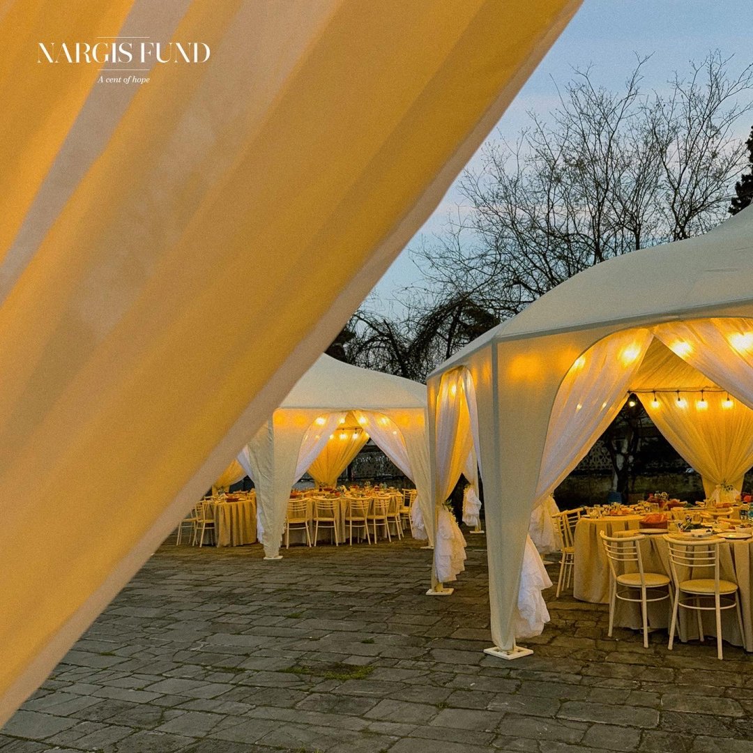 В Лянкяране при организации Фонда Nargis были установлены палатки для ифтара (ВИДЕО, ФОТО)