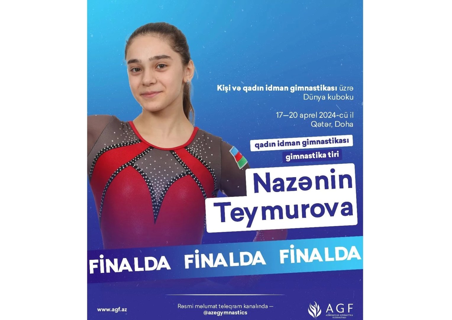 Azerbaijani gymnast reaches another World Cup final
