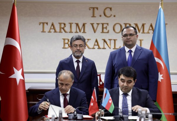 Azerbaijan, Türkiye sign declaration on cooperation in agrarian research and dev't (PHOTO)