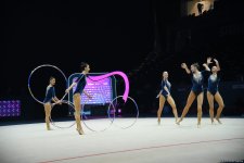 Команда Азербайджана вышла в финал Кубка мира по художественной гимнастике в Баку (ФОТО)