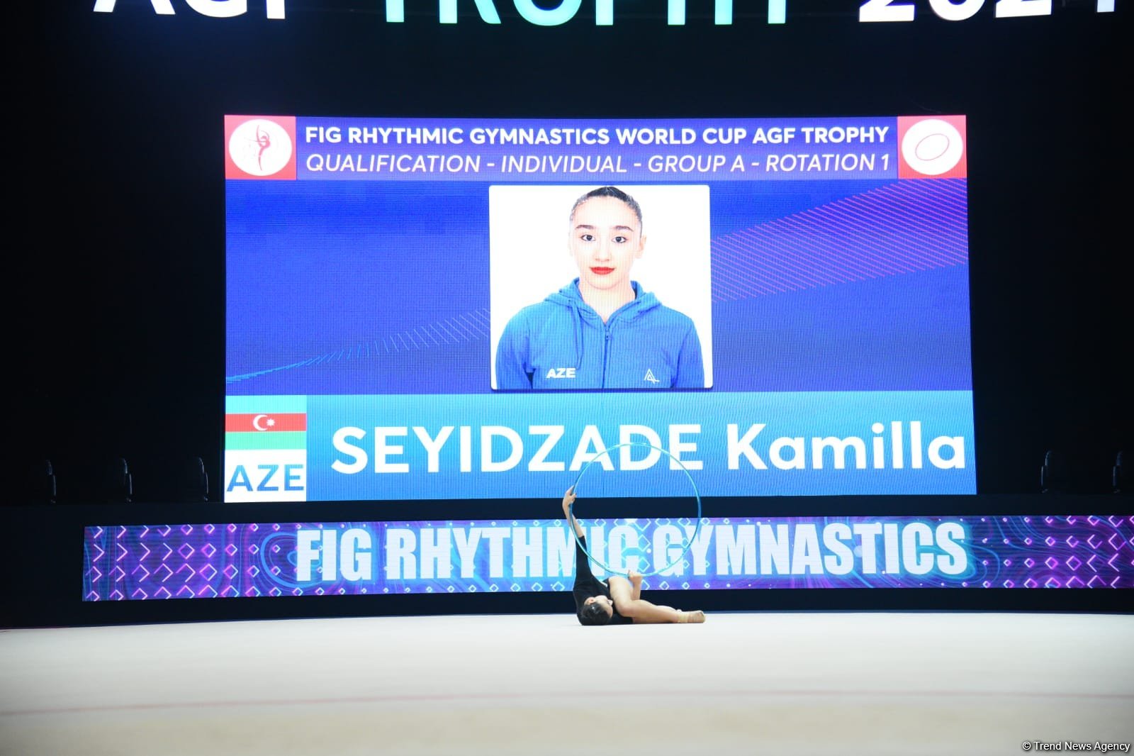 В Баку стартовал первый день соревнований Кубка мира по художественной гимнастике (ФОТО)