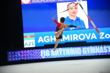 Zöhrə Ağamirova bədii gimnastika üzrə Dünya Kubokunda daha bir finala yüksəlib
