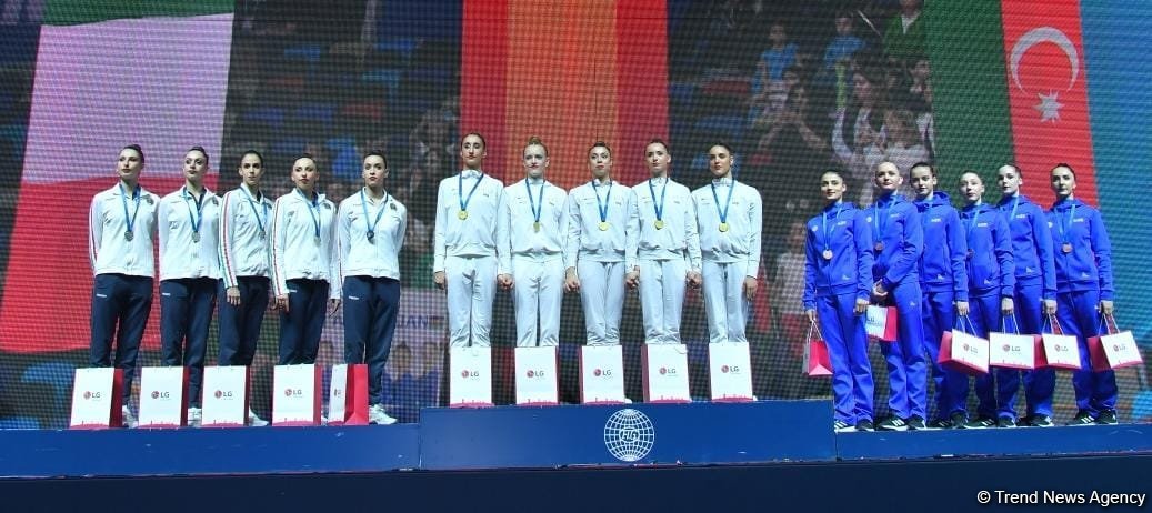Baku hosts award ceremony for winners of Rhythmic Gymnastics World Cup (PHOTO)