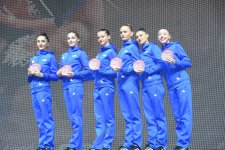 В рамках Кубка мира по художественной гимнастике команде Азербайджана вручена награда "AGF Trophy" (ФОТО)