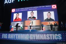 Baku hosts awarding ceremony for Rhythmic Gymnastics World Cup winners (PHOTO)