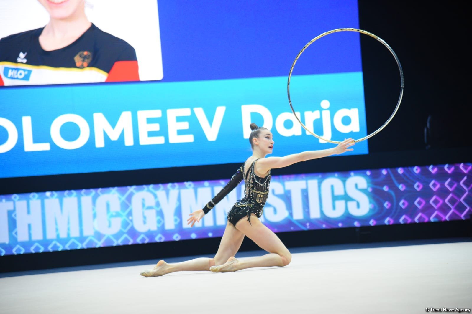 German gymnast takes gold in hoop routine at FIG Rhythmic Gymnastics World Cup in Baku
