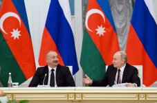 Meeting of President Ilham Aliyev, President Vladimir Putin with Baikal-Amur Mainline veterans was held in Moscow (PHOTO/VIDEO)