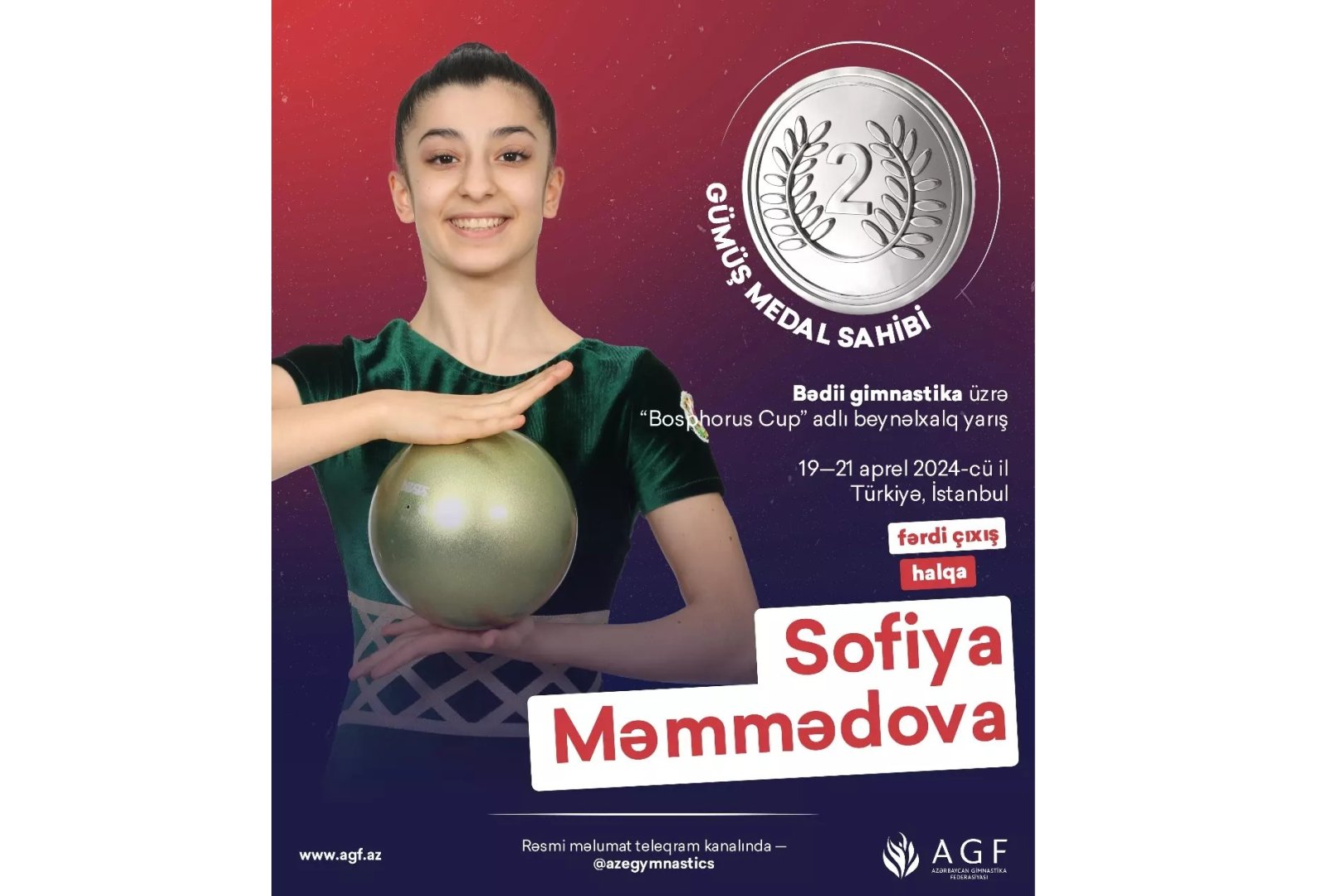 Azerbaijani gymnast gains silver in Türkiye