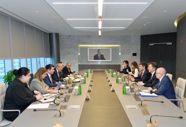 Азербайджан и ЕБРР обсудили предварительный проект страновой стратегии на 2024-2029 гг. 
(ФОТО)