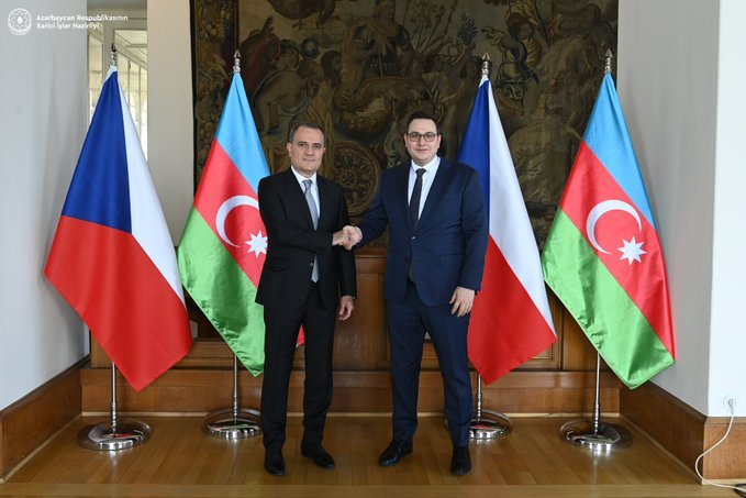 Состоялась встреча глав МИД Азербайджана и Чехии (ФОТО)