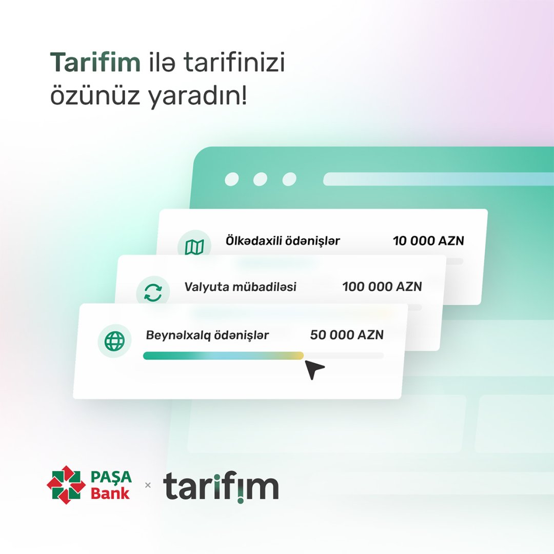 “PAŞA Bank” yerli bazara “Tarifim” xidmətini təqdim edib (VİDEO)