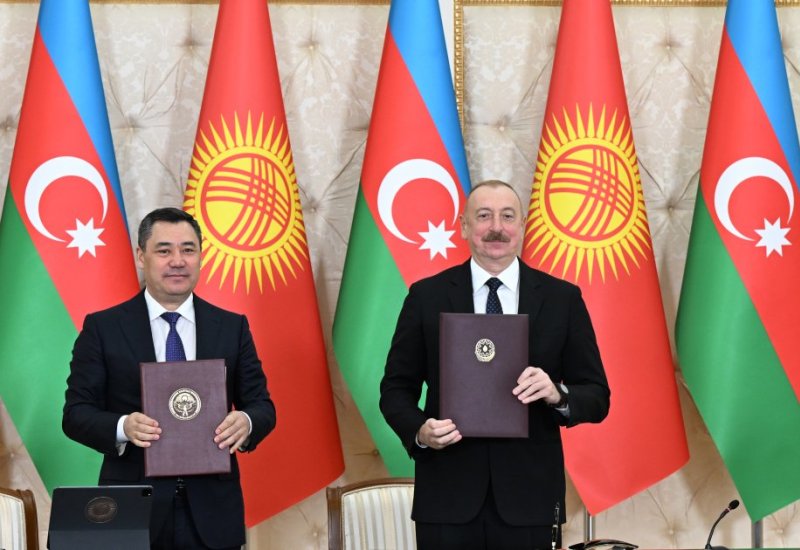 Azerbaijan, Kyrgyzstan sign documents (PHOTO/VIDEO)