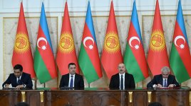 В Баку состоялась церемония подписания азербайджано-кыргызских документов (ФОТО/ВИДЕО)
