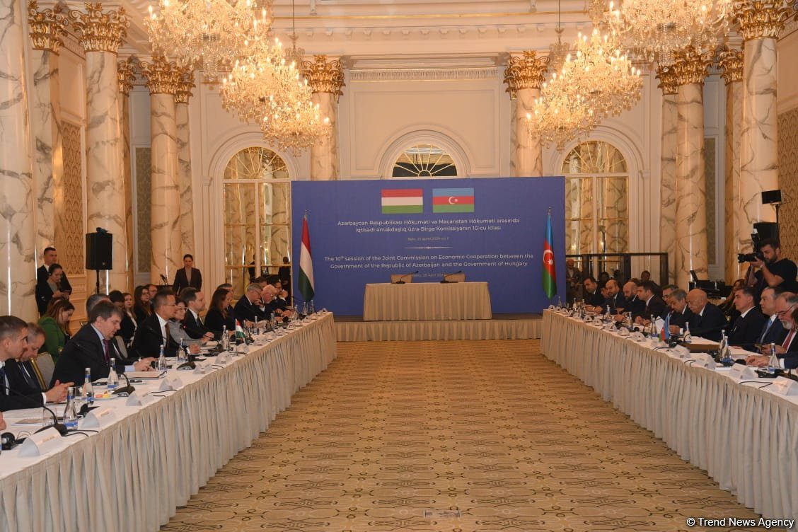 Azerbaijan, Hungary hold meeting on economic cooperation (PHOTO)