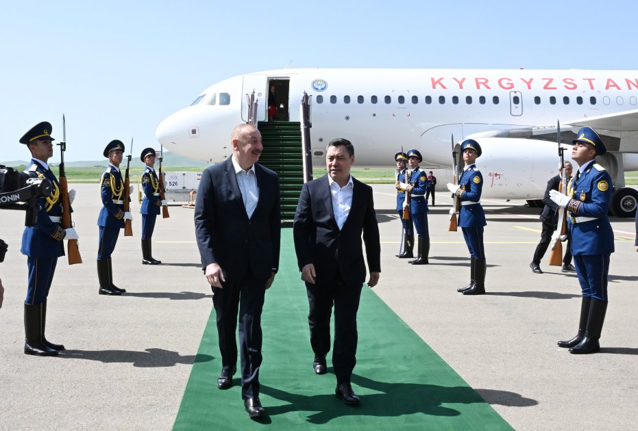 President Sadyr Zhaparov arrives in Azerbaijan's Fuzuli (PHOTO/VIDEO)