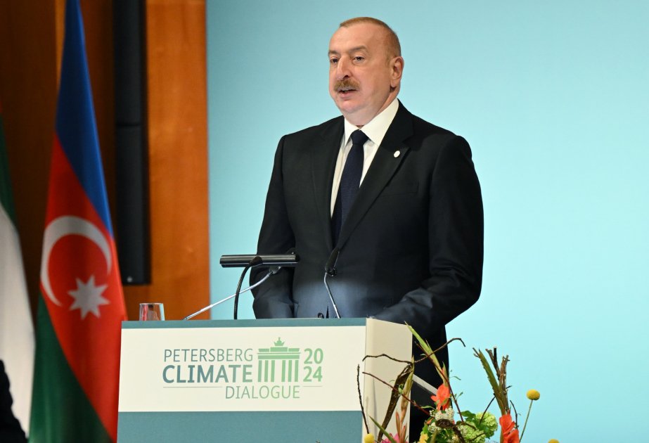 A country rich in natural resources, particularly oil and gas, should be at forefront of those addressing issues of climate change - President Ilham Aliyev