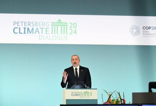 Prezident İlham Əliyev: COP29-a ev sahibliyinə yekdilliklə seçilməyimiz yaşıl enerji sahəsində gördüyümüz işlərin tanınmasıdır