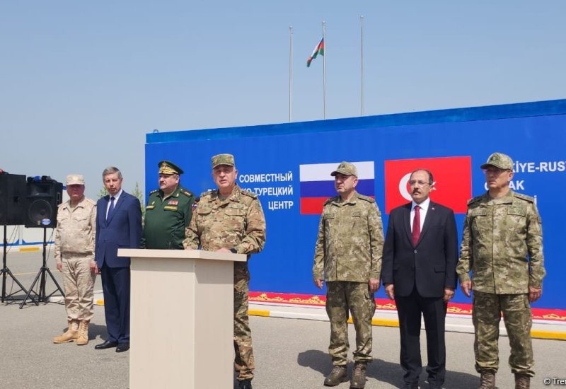 Joint Turkish-Russian Monitoring Center in Azerbaijan's Aghdam holds closing ceremony (PHOTO/VIDEO)