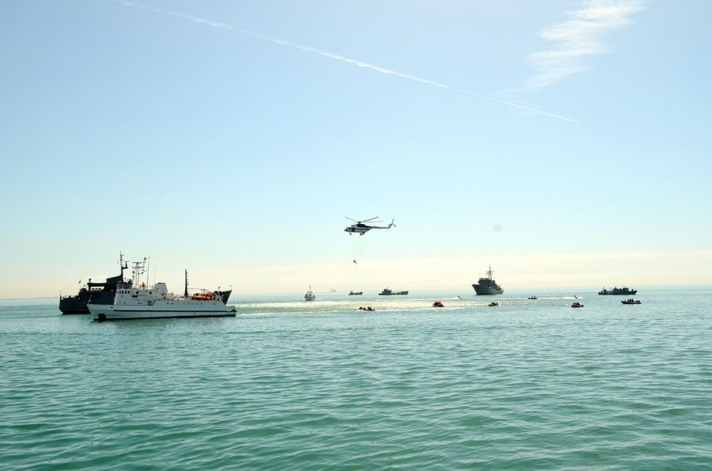 Завершились совместные тактические учения ВМС и МЧС Азербайджана - 