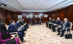 Состоялась встреча Президента Ильхама Алиева с министром промышленности и передовых технологий ОАЭ в Берлине (ФОТО/ВИДЕО)