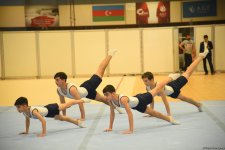 Проходит заключительный день соревнований первенства Азербайджана и чемпионата Баку по акробатической гимнастике (ФОТО)