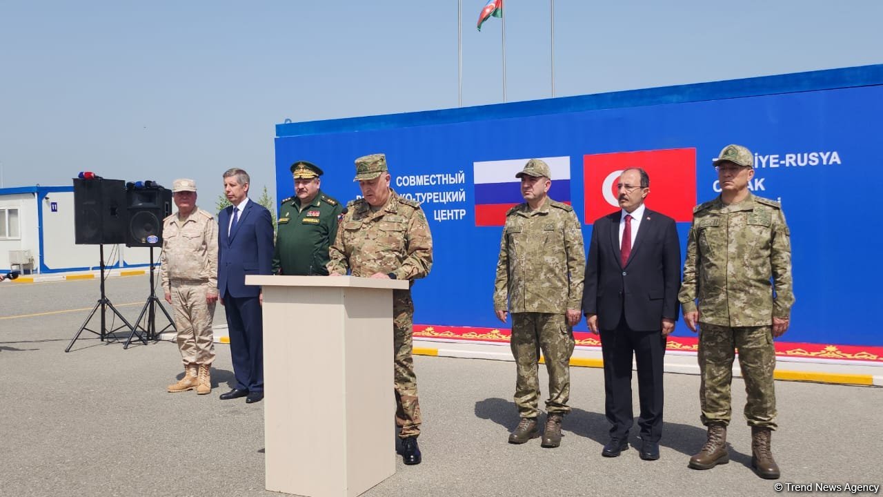 Joint Turkish-Russian Monitoring Center in Azerbaijan's Aghdam holds closing ceremony (PHOTO/VIDEO)