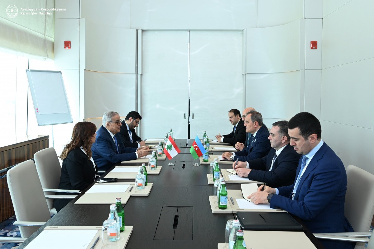 Джейхун Байрамов встретился с министром иностранных дел и диаспоры Ливана