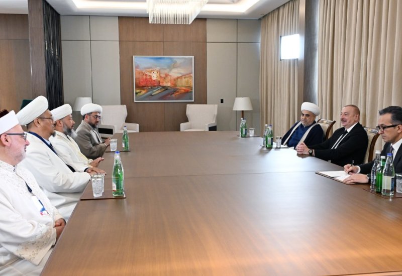 Президент Ильхам Алиев принял делегацию религиозных лидеров государств-членов и наблюдателей ОТГ (ФОТО)