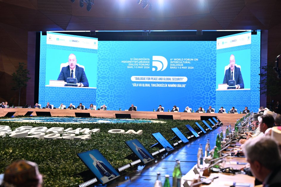 President Ilham Aliyev attends 6th World Forum on Intercultural Dialogue in Baku (PHOTO/VIDEO)