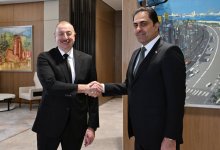 Prezident İlham Əliyev İraq Parlamentinin sədrini qəbul edib (FOTO)