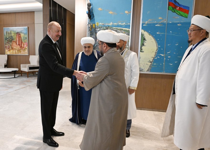 President Ilham Aliyev receives delegation of religious leaders of OTS member and observer countries (PHOTO/VIDEO)
