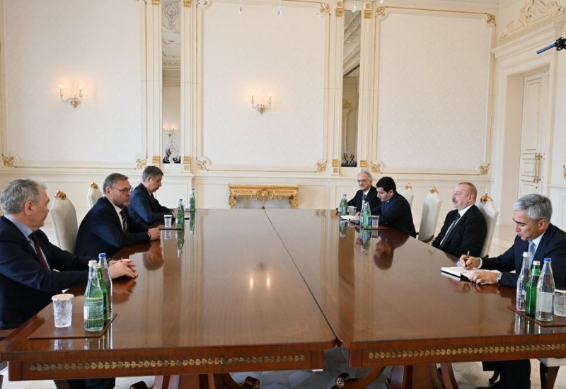 President Ilham Aliyev receives Deputy Speaker of Russian Federation Council and Chairman of State Duma Committee (PHOTO)