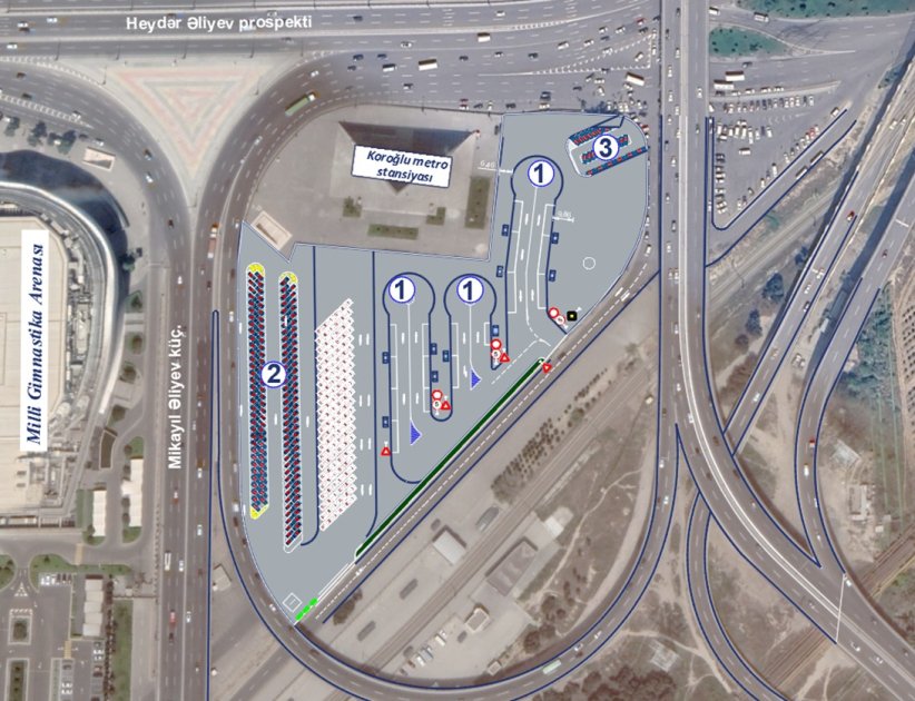 В Баку рядом со ст. метро "Кероглу" создается центр транспортного обмена (ФОТО)